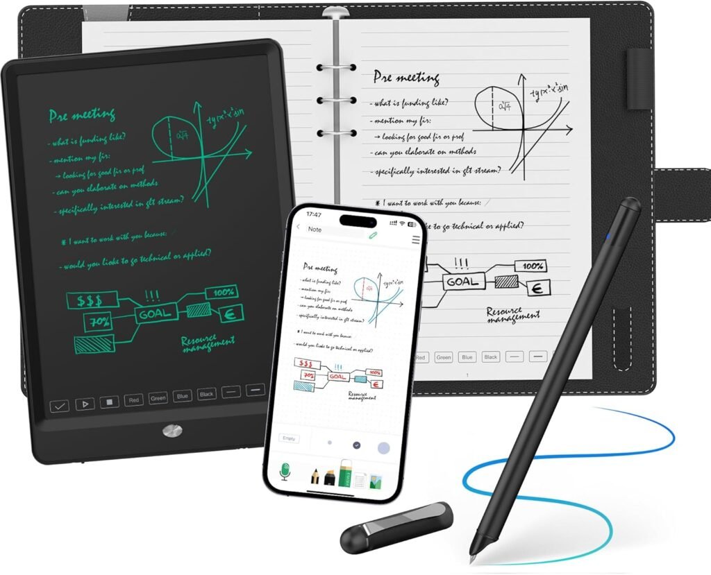 Cuaderno digital NEWYES SyncPEN 3.0 con bolígrafo inteligente.